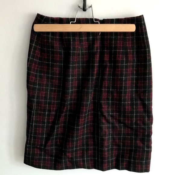 90s Vintage Plaid Mini Skirt - Picture 1 of 2